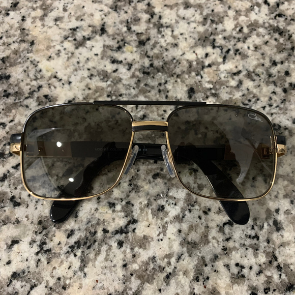 Cazal Other - $650 Authentic Cazal 988 Black Gold Sunglasses